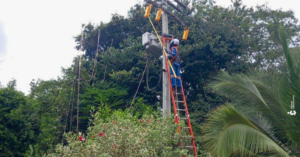 Foto que muestra trabajadores de Enel Colombia