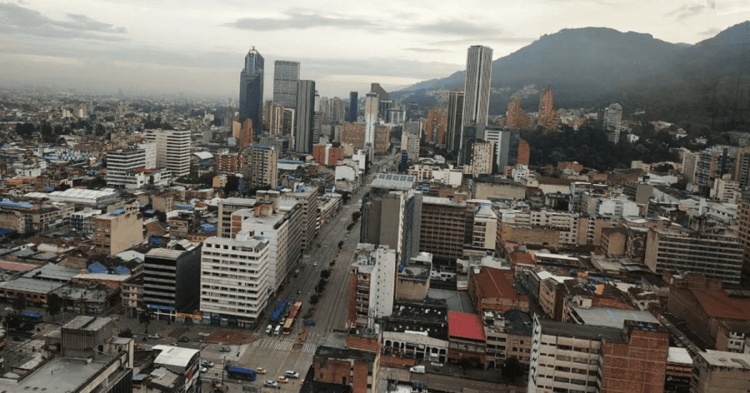 Foto panorámica de Bogotá