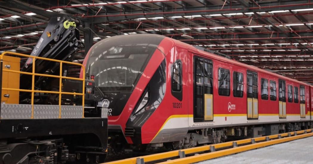 Foto tren del Metro de Bogotá