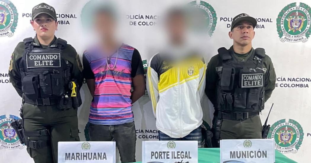 Foto de los capturados por la Policía en la localidad de Kennedy.