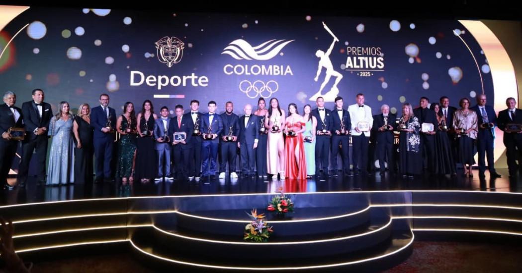 Deportistas en los Premios Altius 2025 del Comité Olímpico Colombiano (COC)