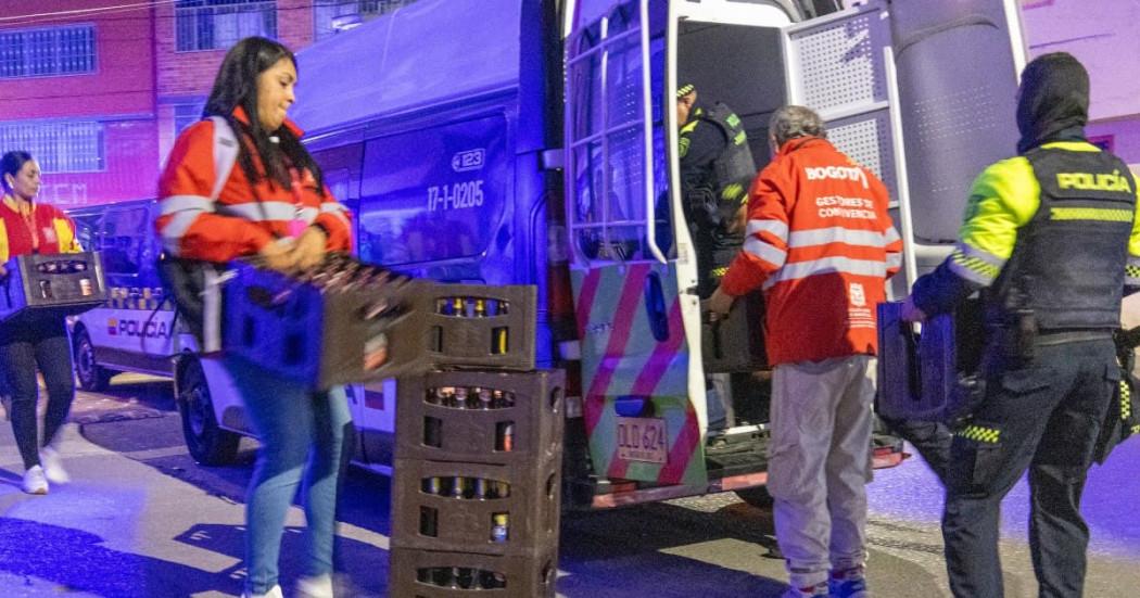 Foto de personal de la Secretaría de Gobierno en un operativo