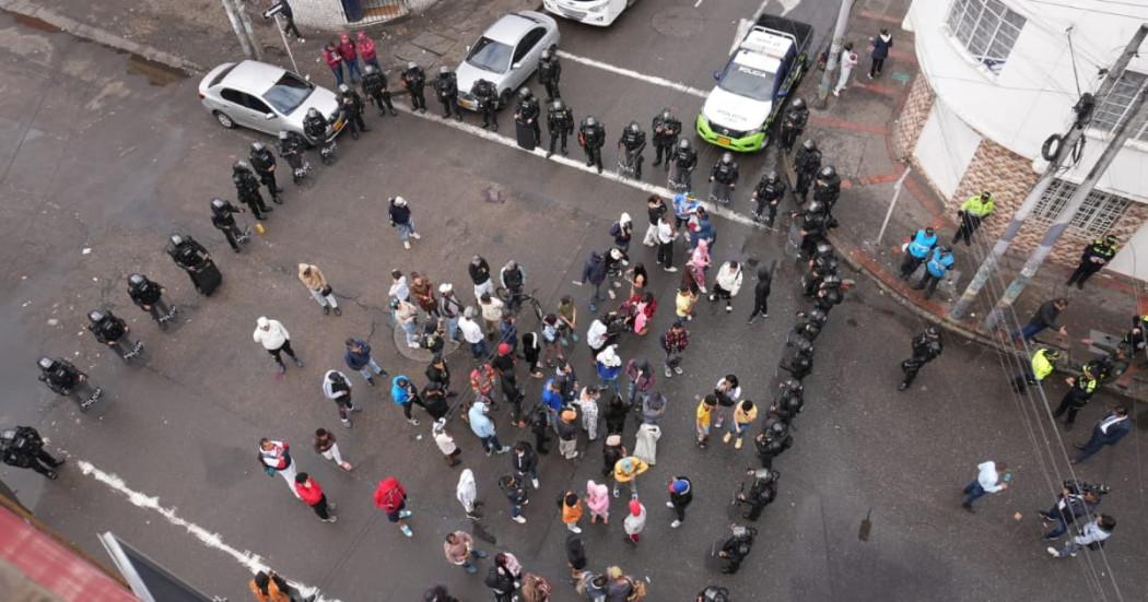 Policía en megaintervención en el barrio Santa Fe