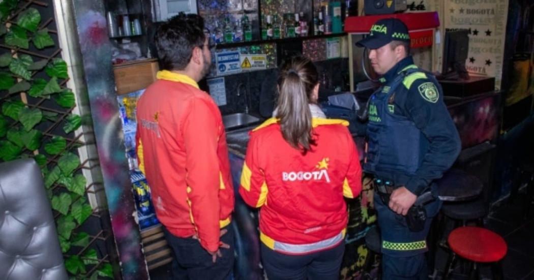 Foto de operativo en Engativá.