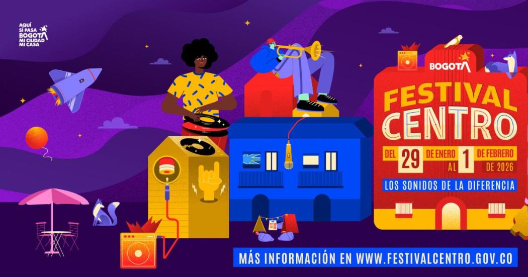 Imagen cartel en letras Festival Centro 2026