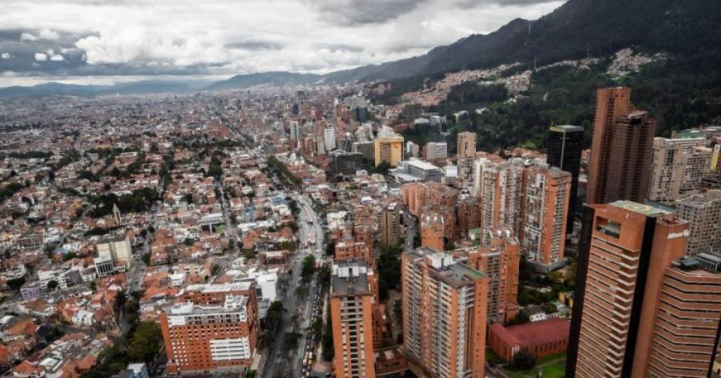 Panorámica de Bogotá donde se evidencia un día despejado