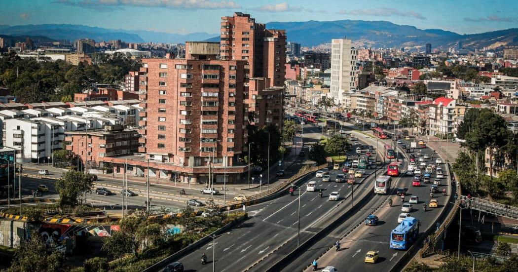 Foto panorámica de la ciudad de Bogotá, Colombia