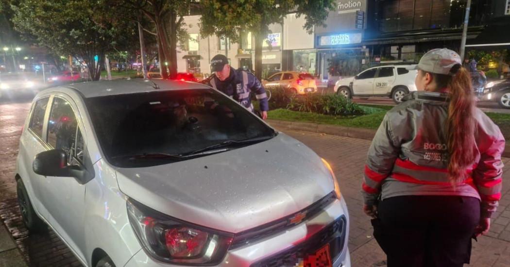 Foto de operativo en el norte de Bogotá