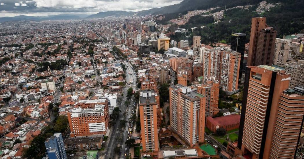 Foto panorámica de la ciudad de Bogotá, Colombia