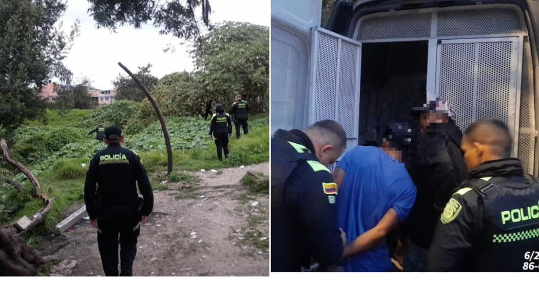 Fotos de los capturados tras operativo realizado en la Vía Suba Lisboa a la calle 80.