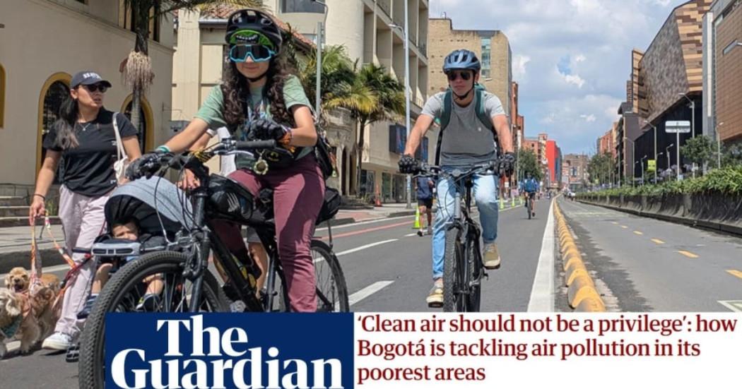 The Guardian highlights Bogotá as a global example in air quality