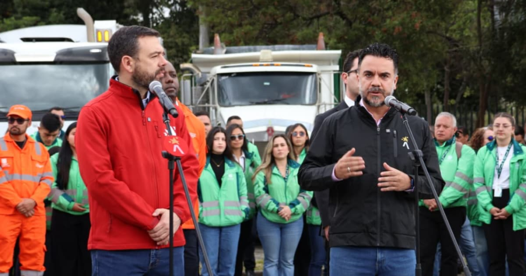 Alcalde Galán y Secretario Silva en rueda de prensa