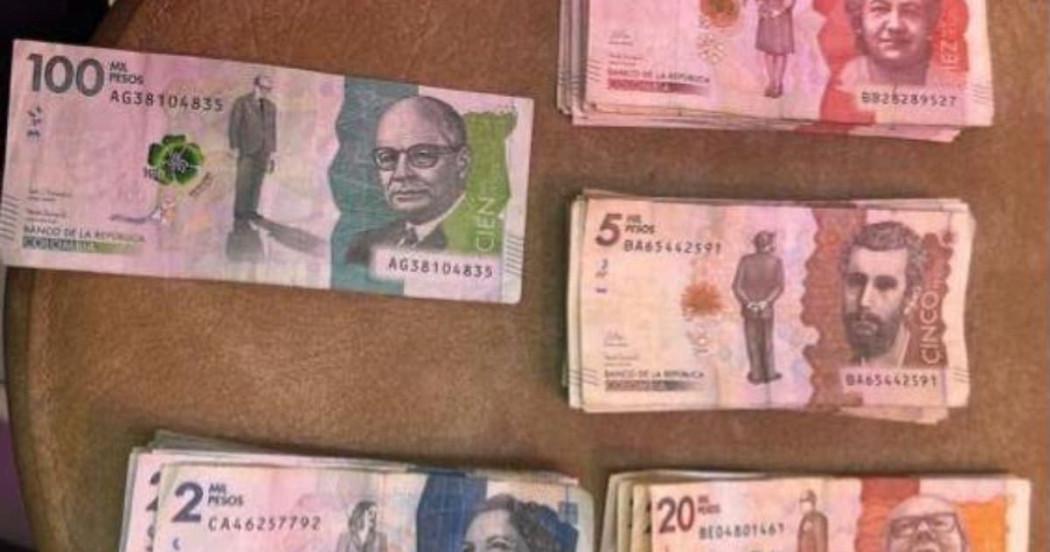 Dinero incautado en operativo