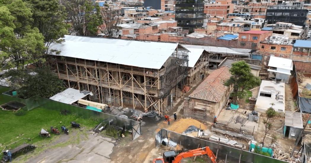 Foto que muestra obras en el Complejo Hospitalario San Juan de Dios en Bogotá