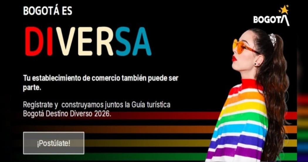 Imagen de la convocatoria para la ‘Guía Turística destino diverso 2026' en Bogotá