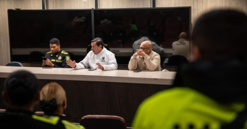Reunión del programa Goles en Paz, antes del partido Santa Fe - Nacional