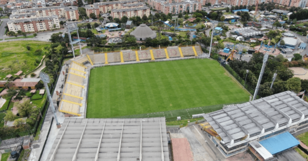 Imagen anorámica del Estadio de Techo de Bogotá