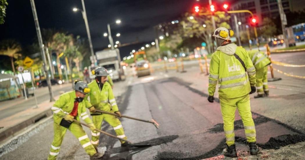 Foto de un frente de obra en Bogotá