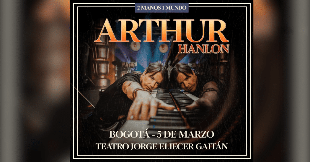 Imagen del cartel promocional de la presentación del pianista.