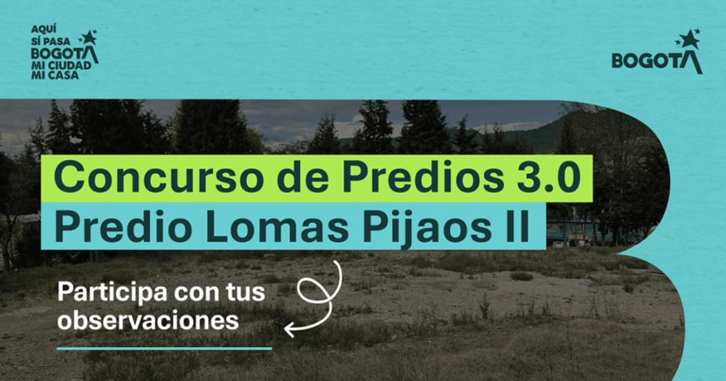 Imagen gráfica relacionada con el 'Concurso de Predios 3.0' 
