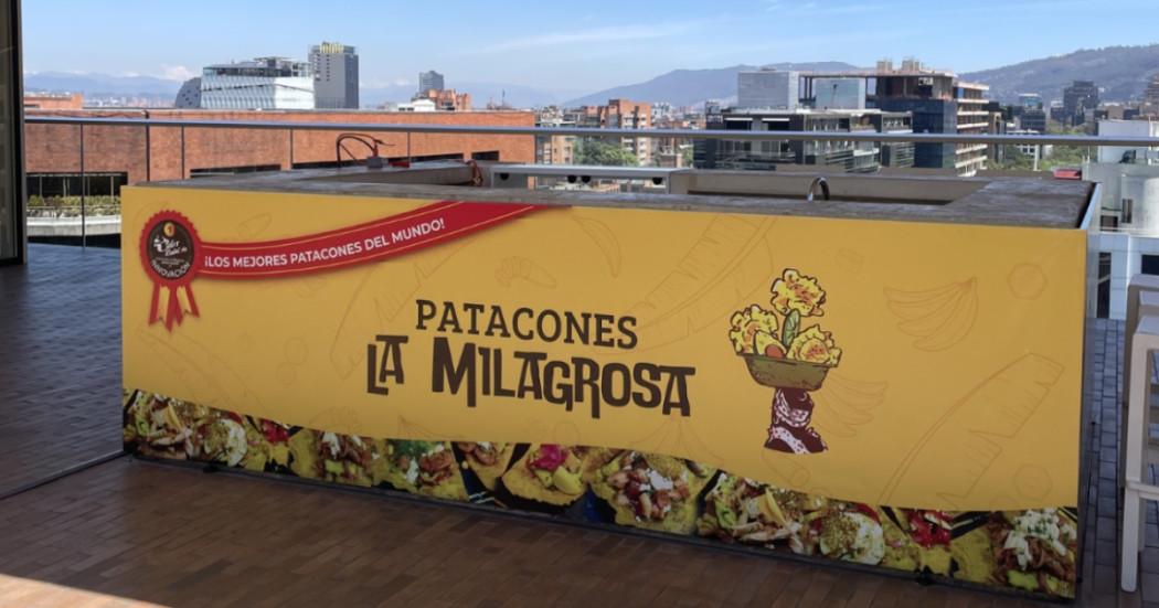 Imagen gráfica con el texto 'Patacones la Milagrosa' 