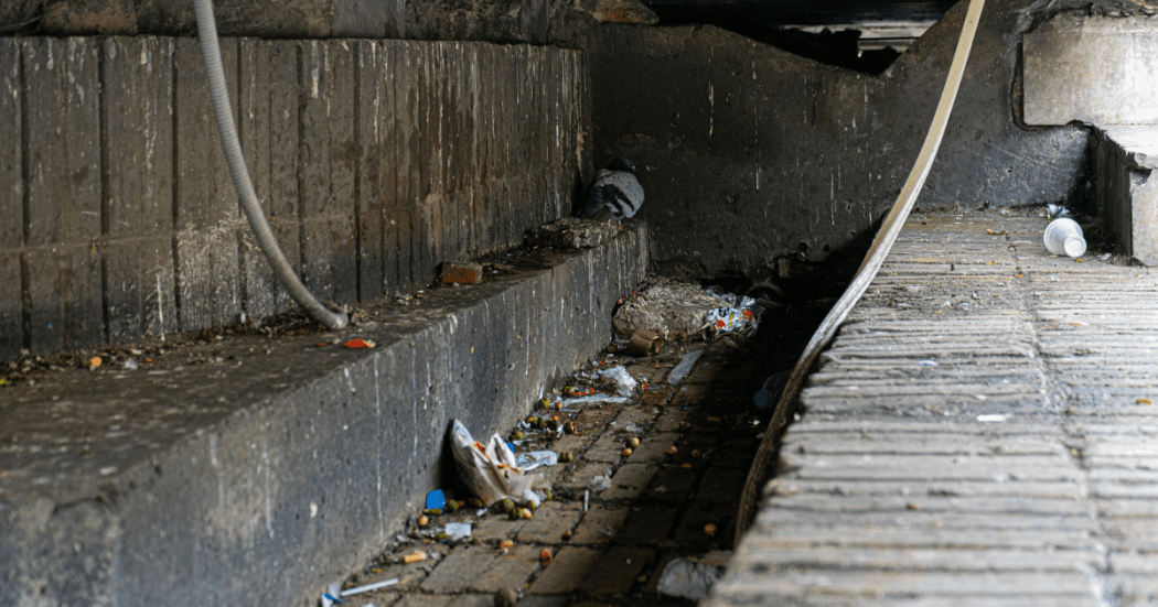 Foto de un lugar con basura en Bogota´