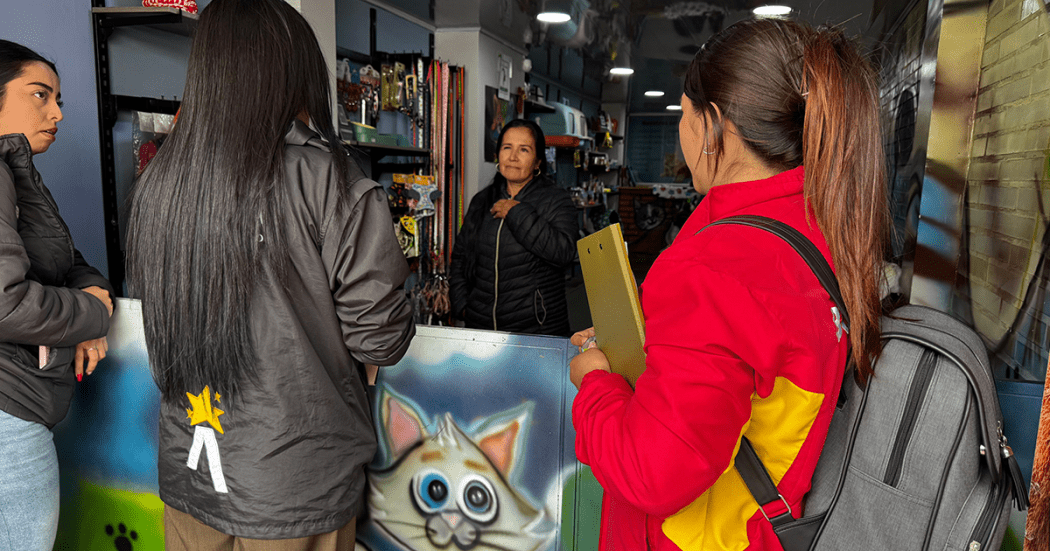 Imagen de un operativo a una veterinaria