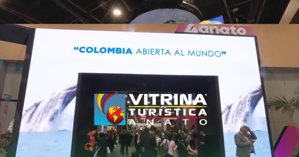 Foto de la pantalla de la Vitrina turística de Anato