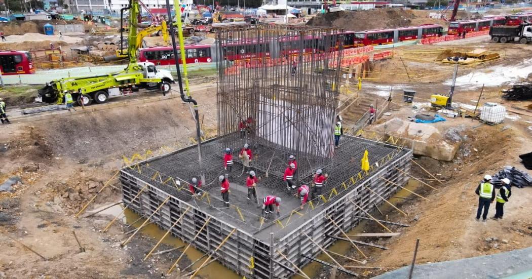 Foto de una obra del IDU