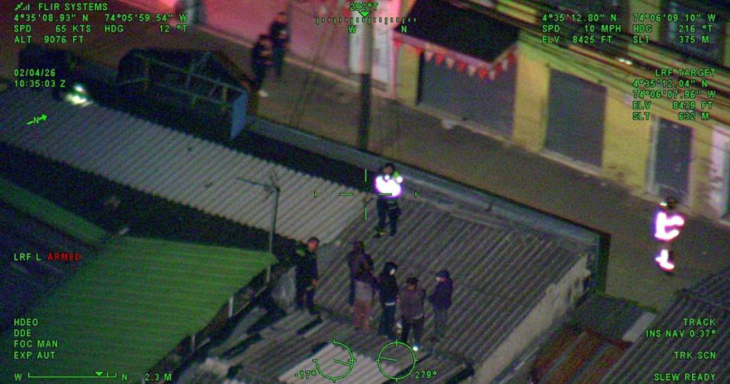 Capturados, a través de la imagen del helicóptero Halcón de la Policía