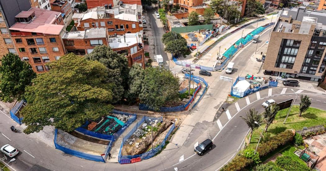 Foto de obras en la calle 45 