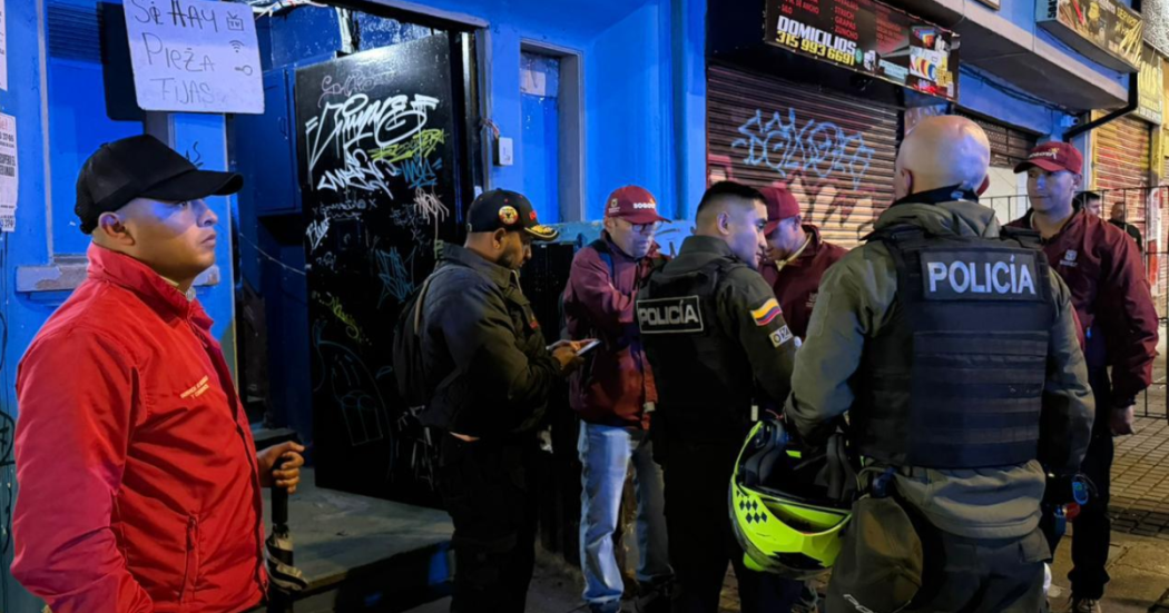 Foto de funcionarios del Distrito en operativo de seguridad