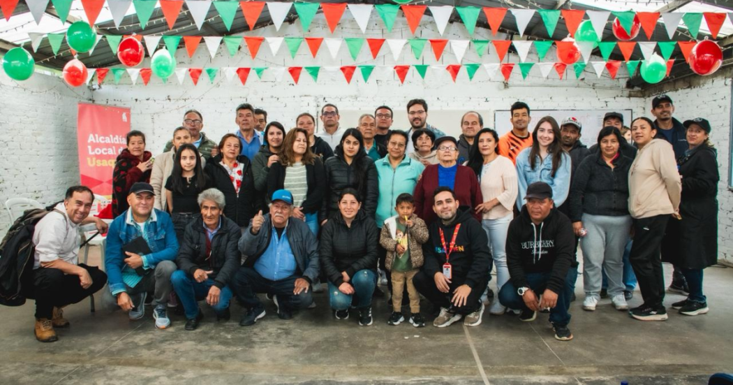 Foto de un grupo de ciudadanos de la localidad de Usaquén 