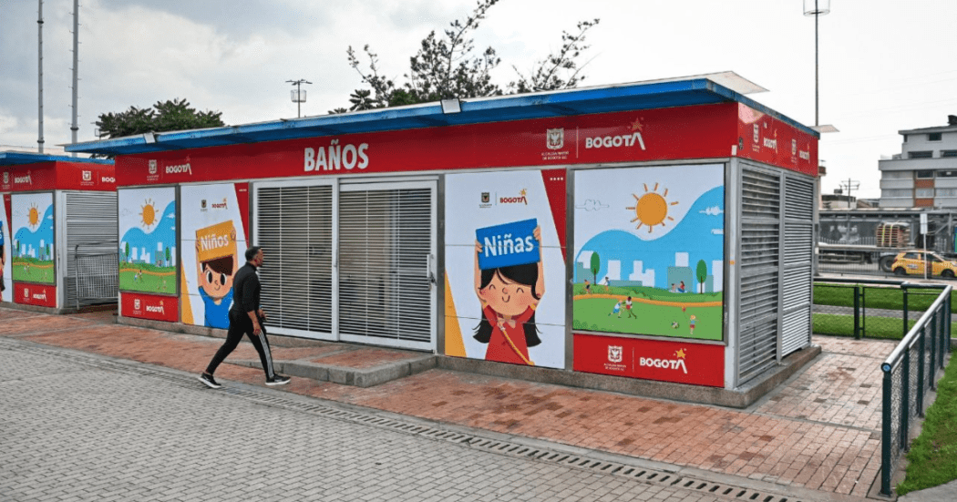 Imagen del nuevo módulo de baños públicos.