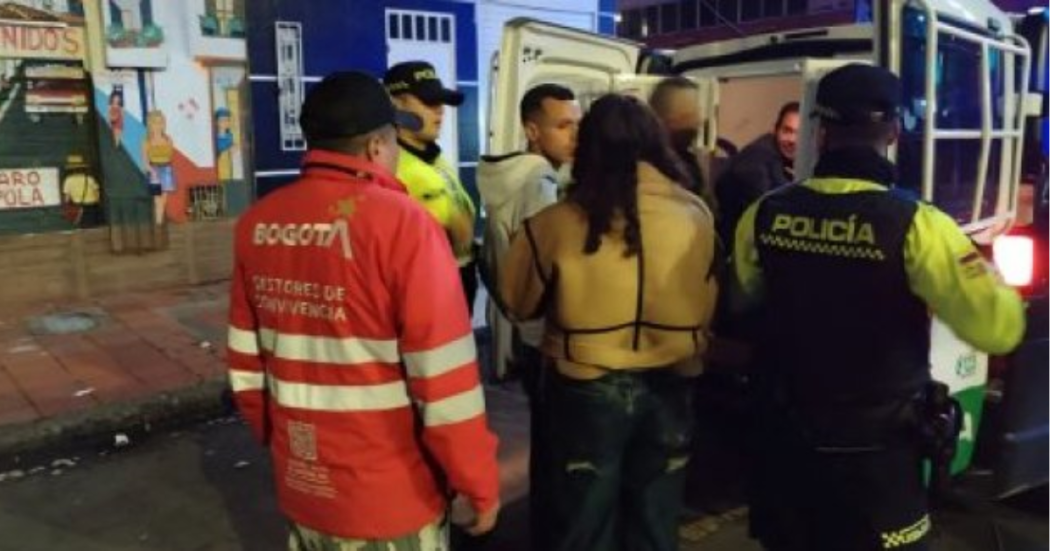 Foto de funcionarios del Distrito en operativo de seguridad