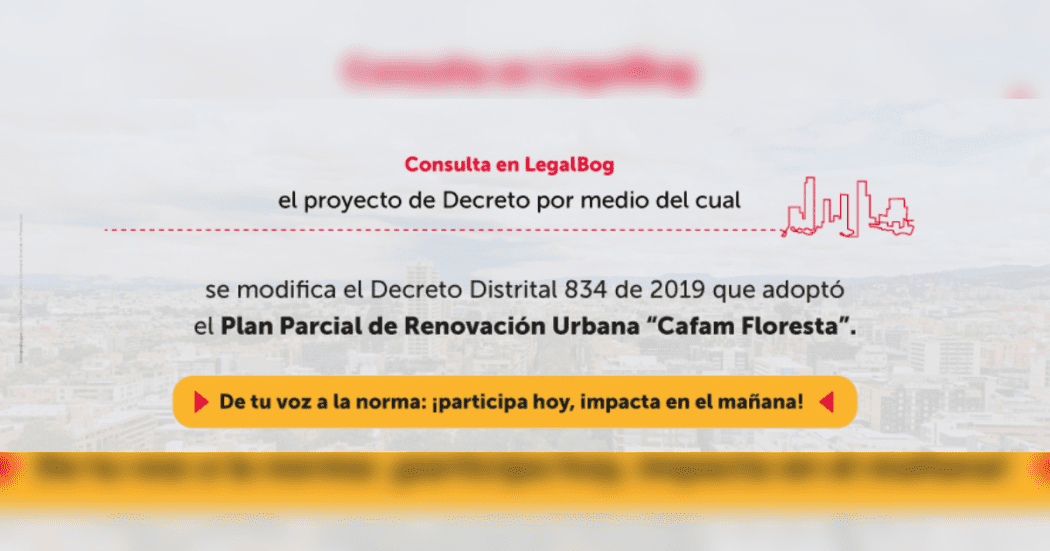 Pieza gráfica invitando a participar en el proyecto