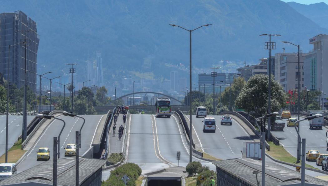 Foto panorámica de Bogotá