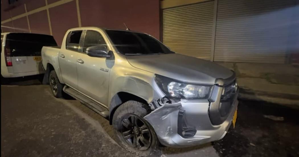Camioneta de alta gama recuperada.