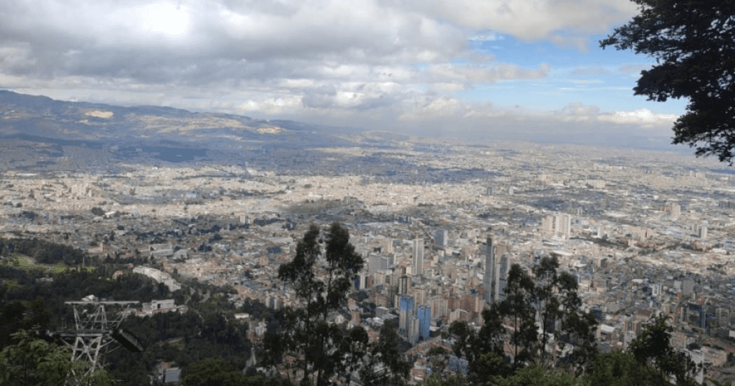 Foto panorámica de Bogotá 