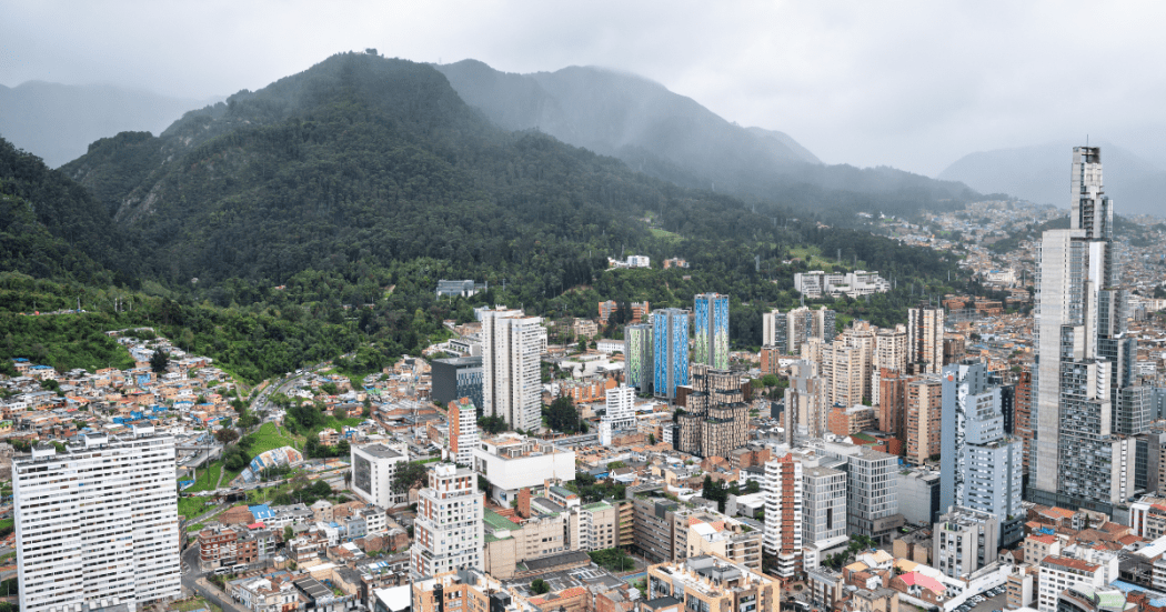 Foto panorámica de Bogotá