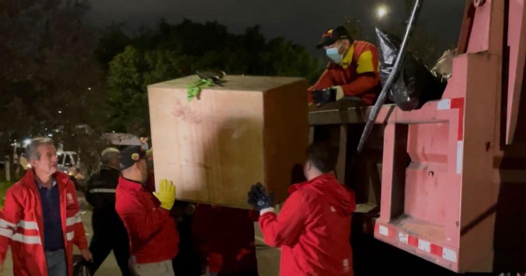 Labores de retiro de material voluminoso