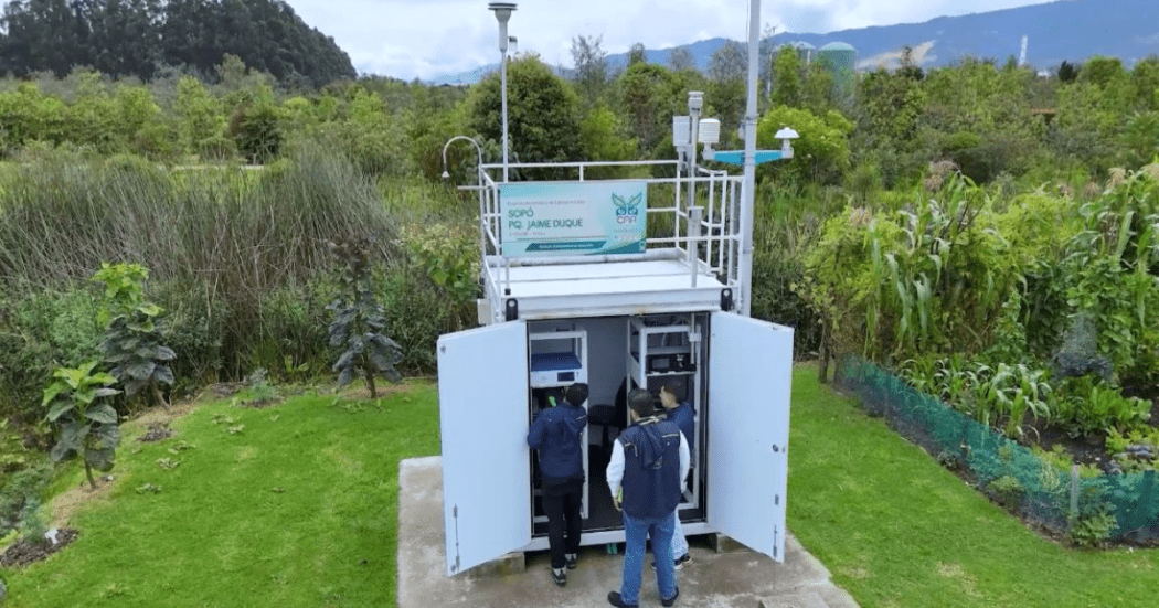 Imagen del monitoreo del aire en Mochuelo