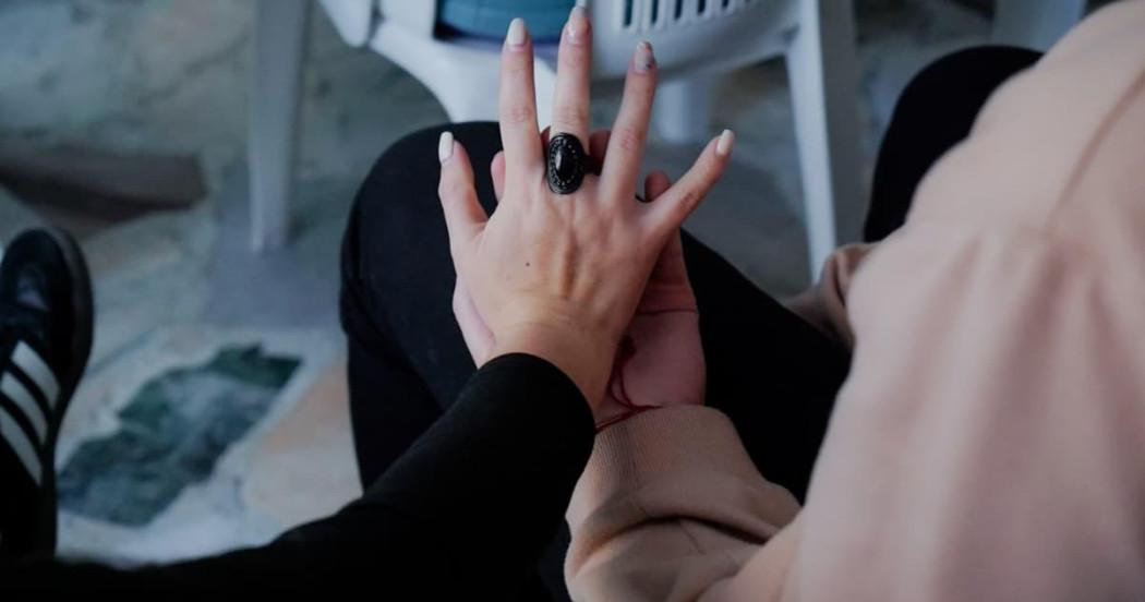 Una mano de una mujer.