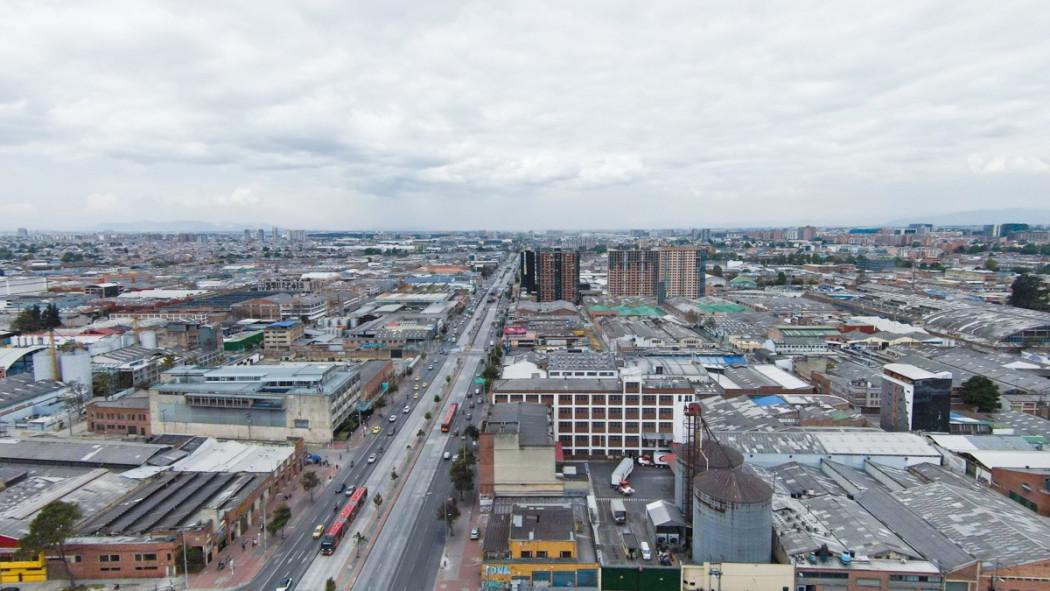 Foto panorámica de Bogotá