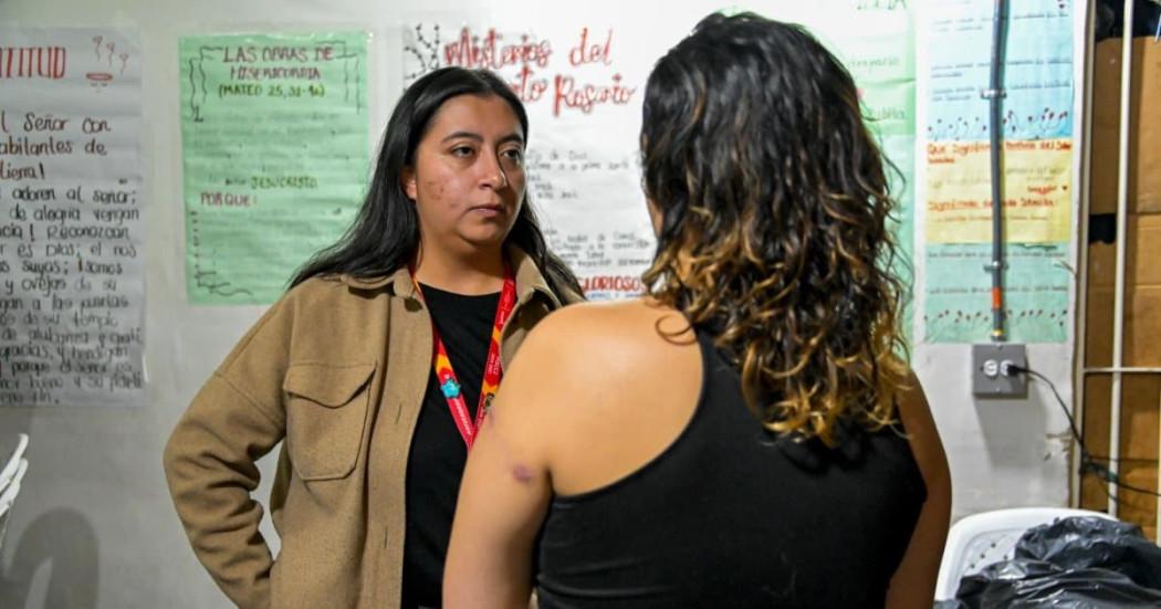 Foto conmemoración 8 M en la URI de Puente Aranda