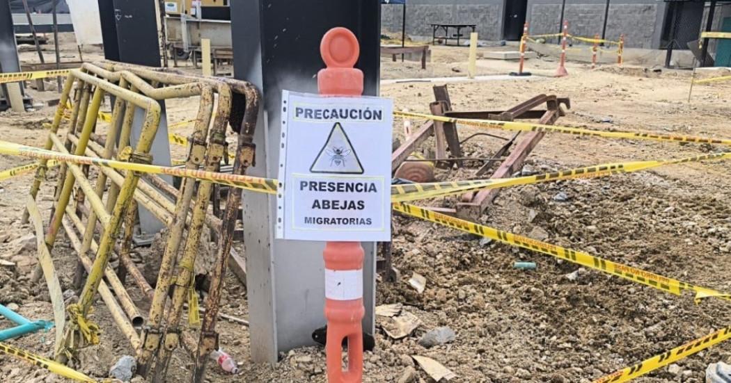 Foto de una frente de obra del Metro 