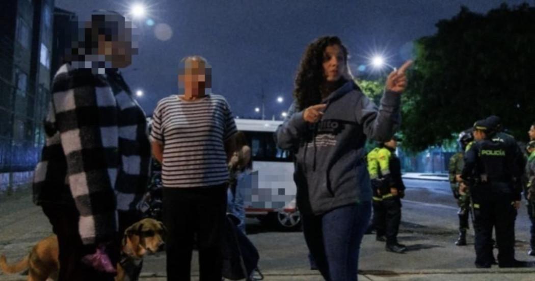 Foto del operativo de seguridad en Tunjuelito, al sur sur de Bogotá 