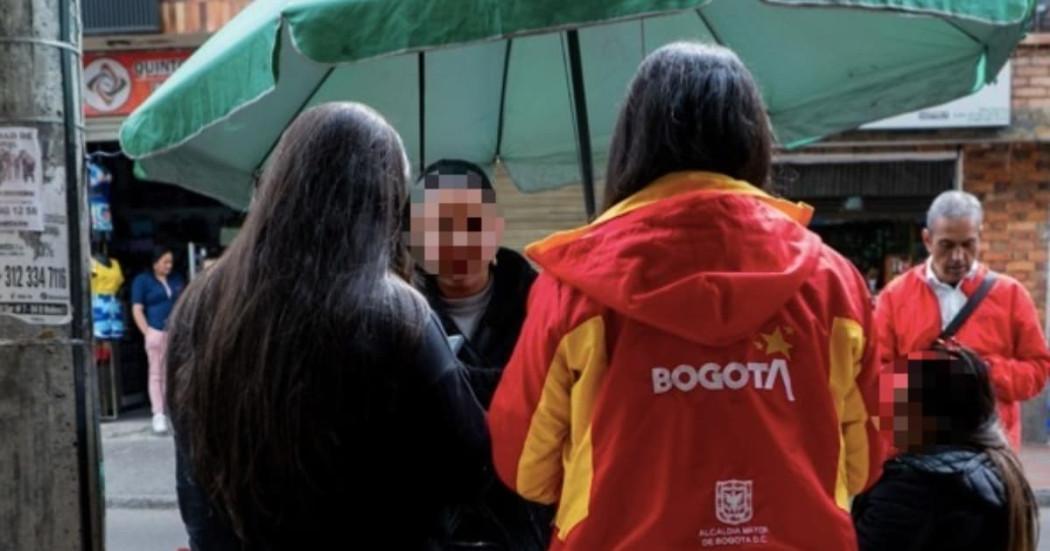 Foto de los operativos de recuperación de espacio público en Tunjuelito, al sur de Bogotá.