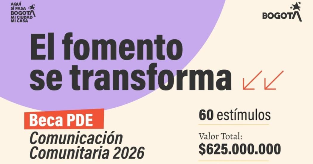 Foto de la convocatoria de becas para medios comunitarios en Bogotá.