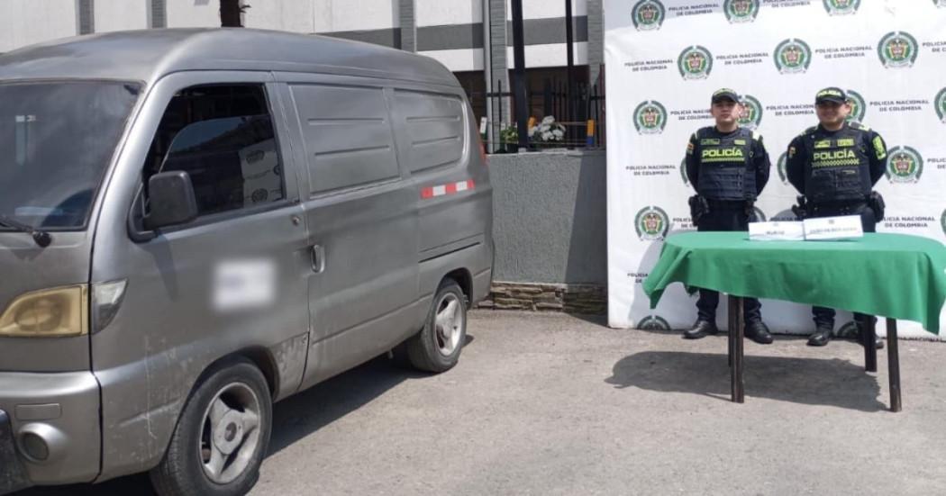 Foto del operativo efectuado por la Policía en Fontibón, al occidente de Bogotá.